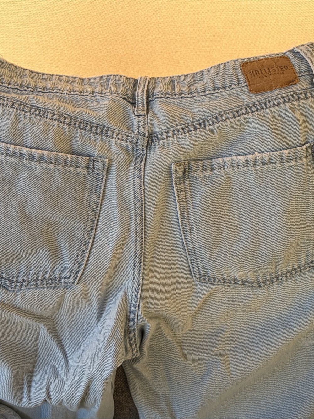 Hollister Faded Light Blue High-Rise Jeans